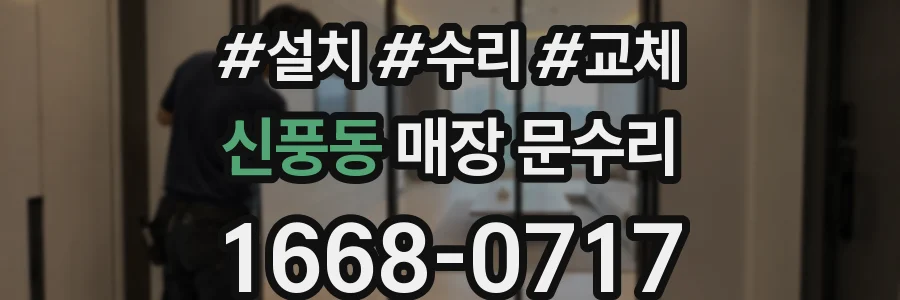 신풍동 매장 문수리