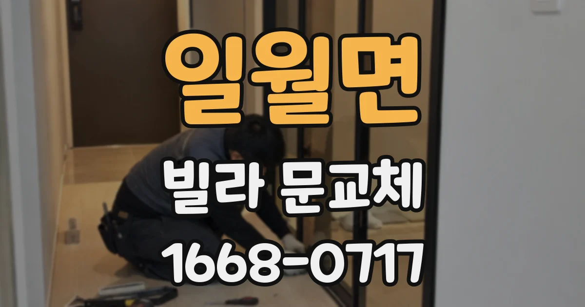 일월면 빌라 문교체