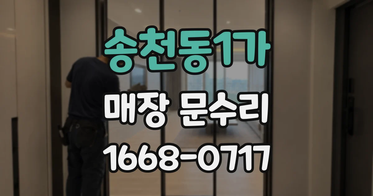 송천동1가 매장 문수리