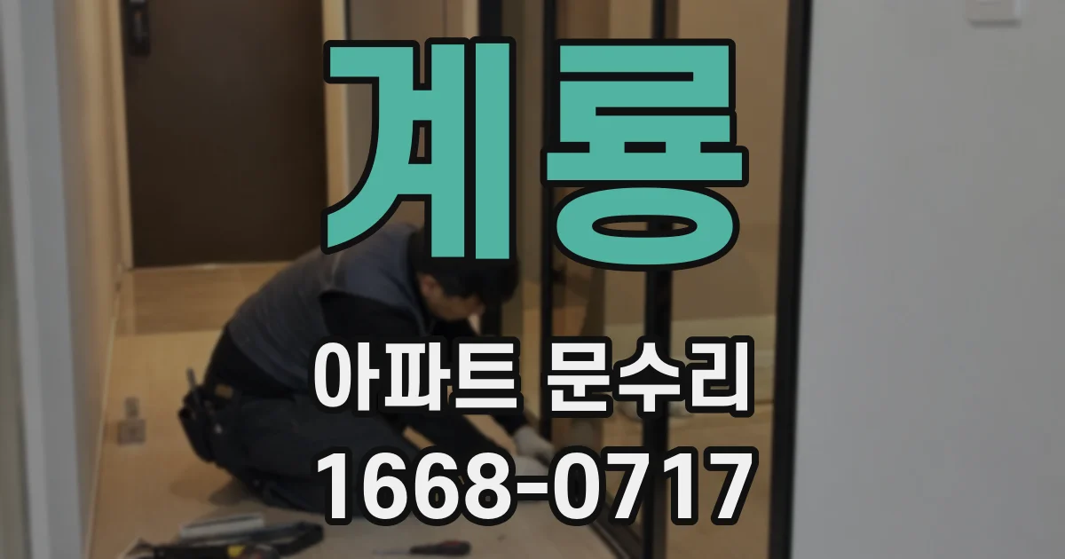 계룡 아파트 문수리