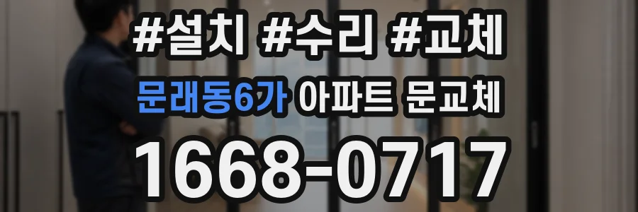 문래동6가 아파트 문교체