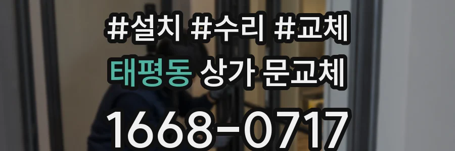 태평동 상가 문교체