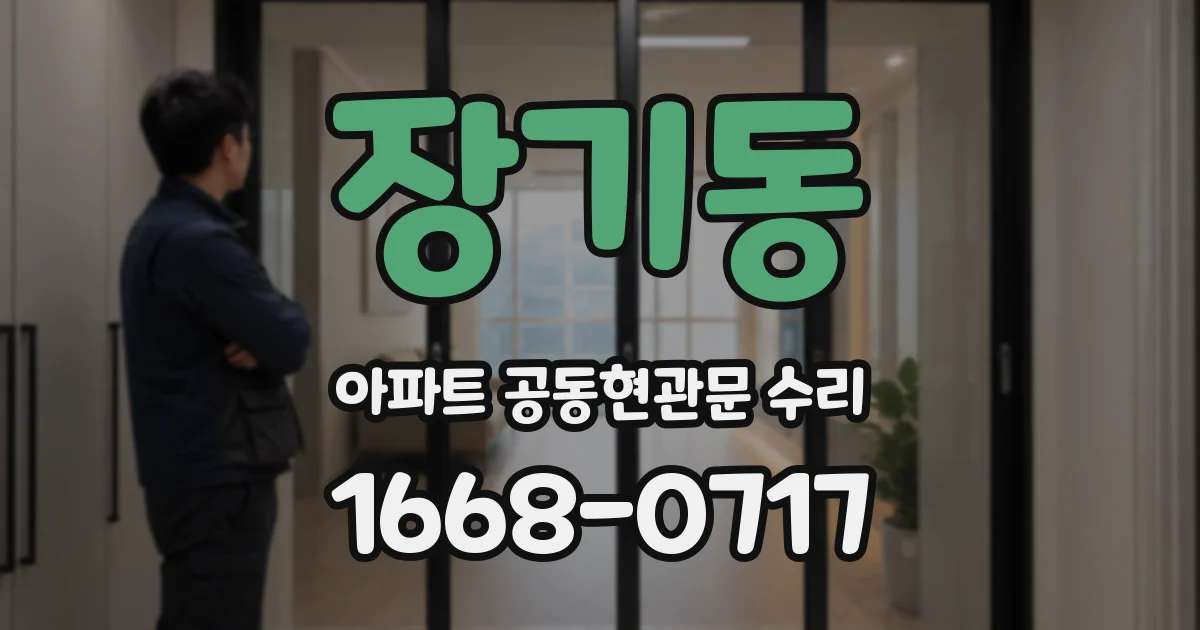 장기동 아파트 공동현관문 수리