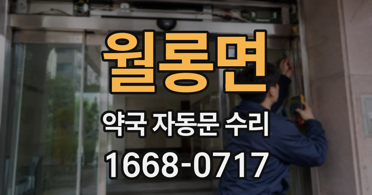 월롱면 약국 자동문 수리