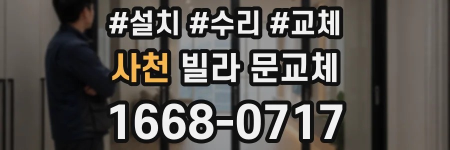 사천 빌라 문교체