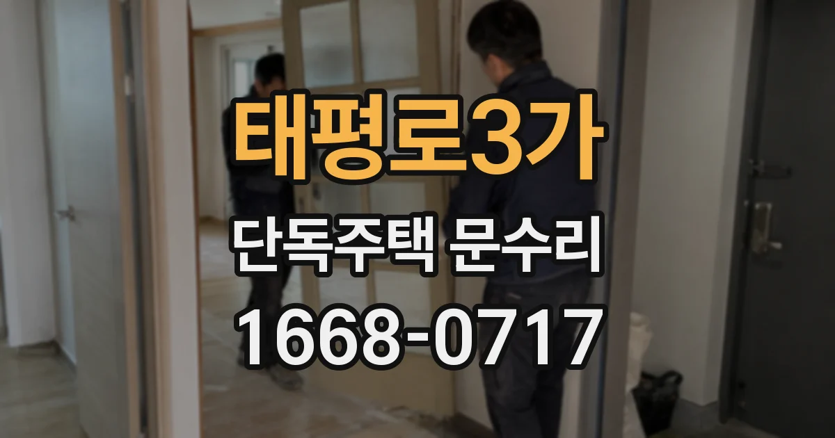 태평로3가 단독주택 문수리