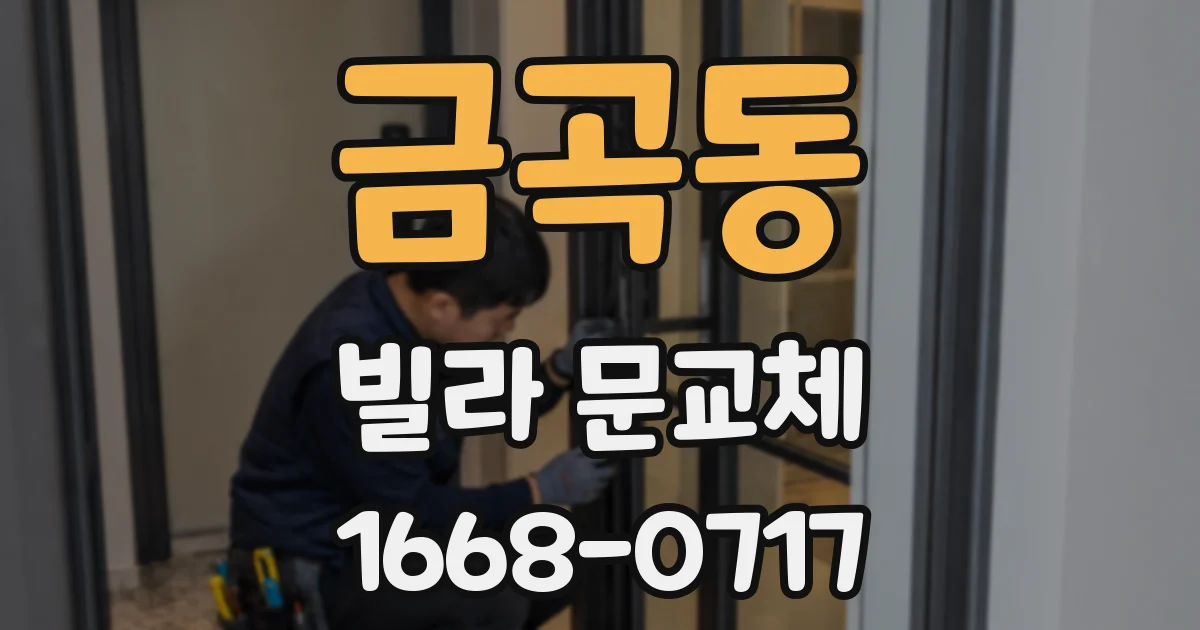 금곡동 빌라 문교체