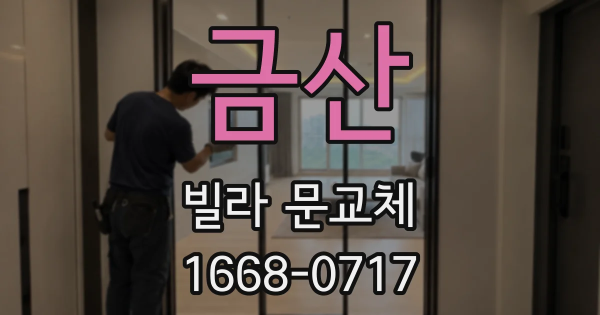 금산 빌라 문교체