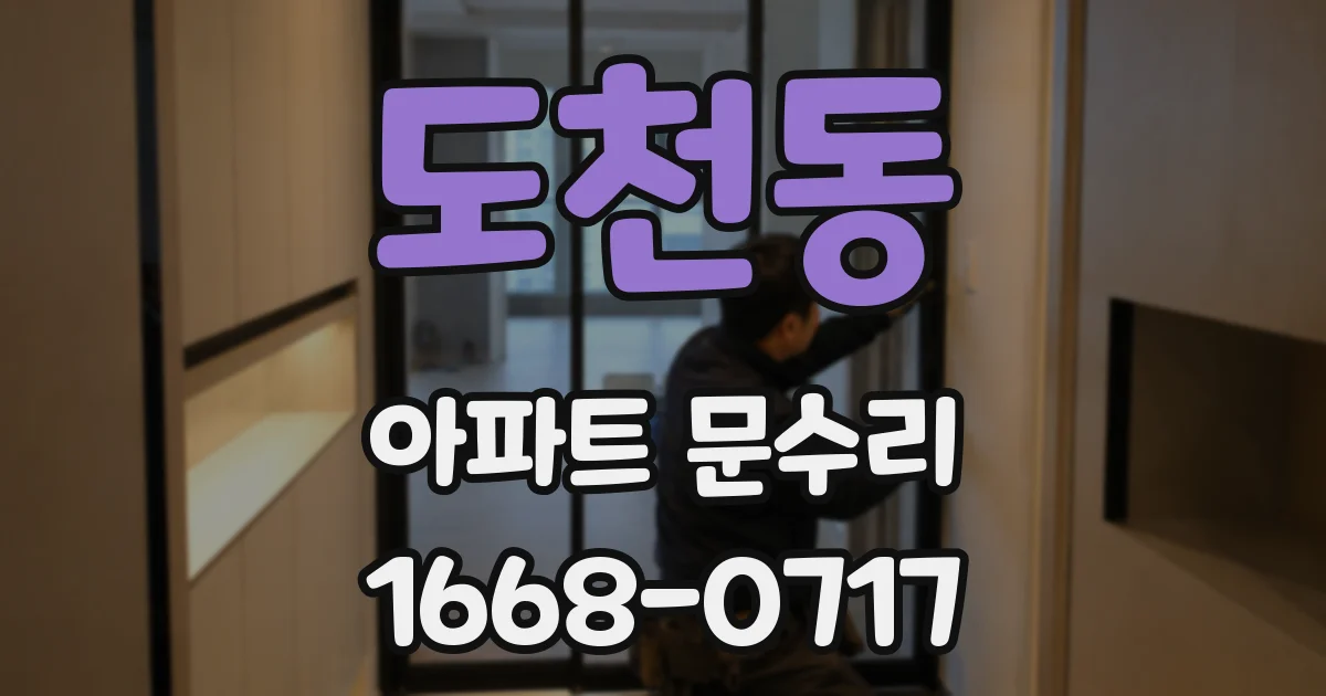 도천동 아파트 문수리