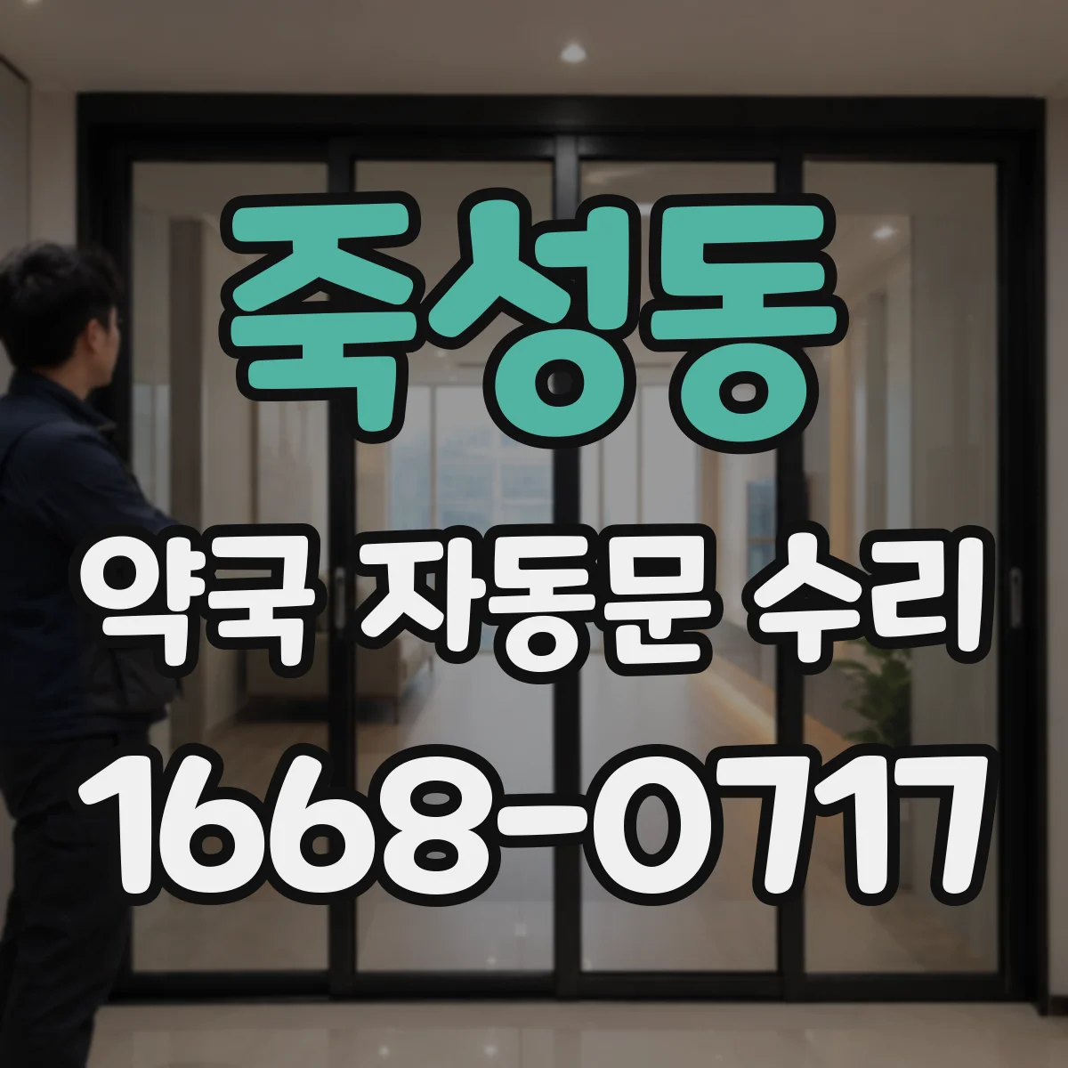 죽성동 약국 자동문 수리