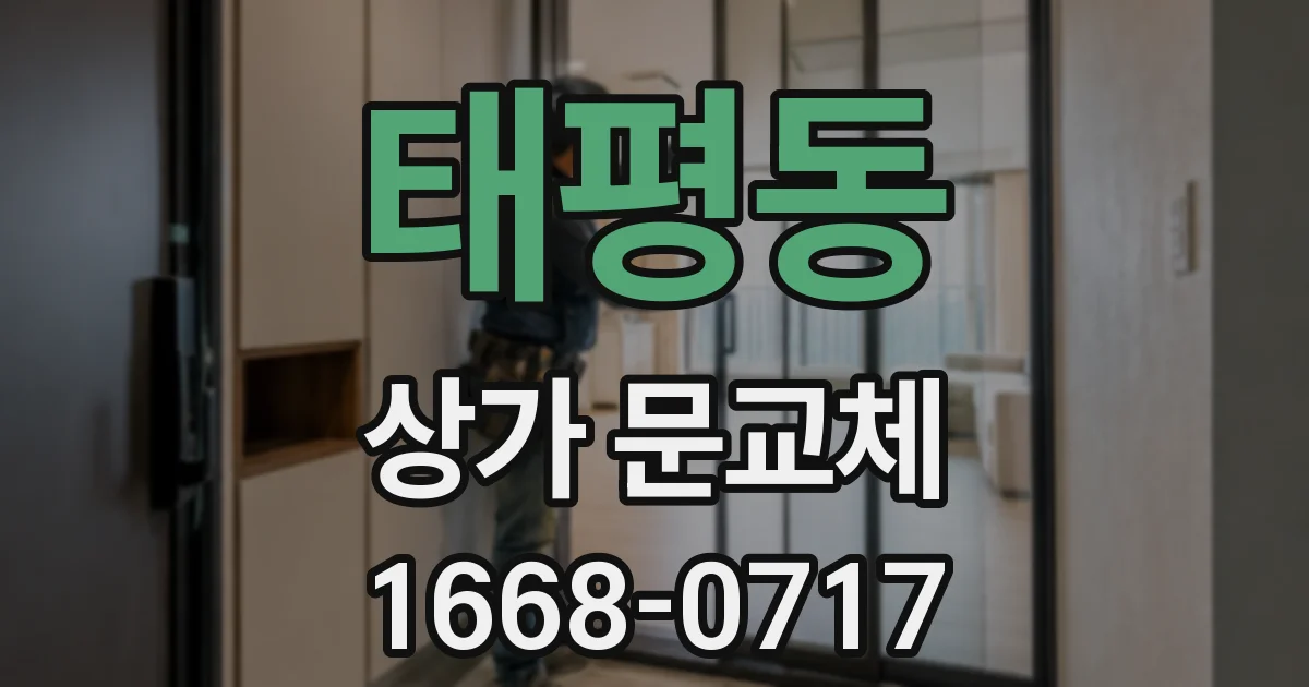 태평동 상가 문교체