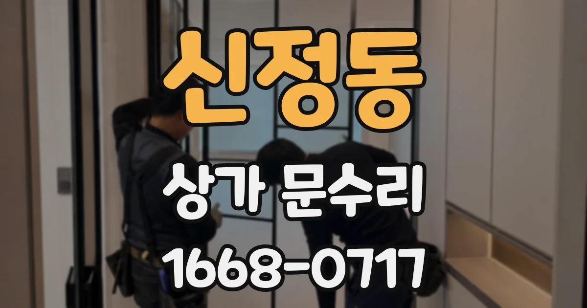 신정동 상가 문수리