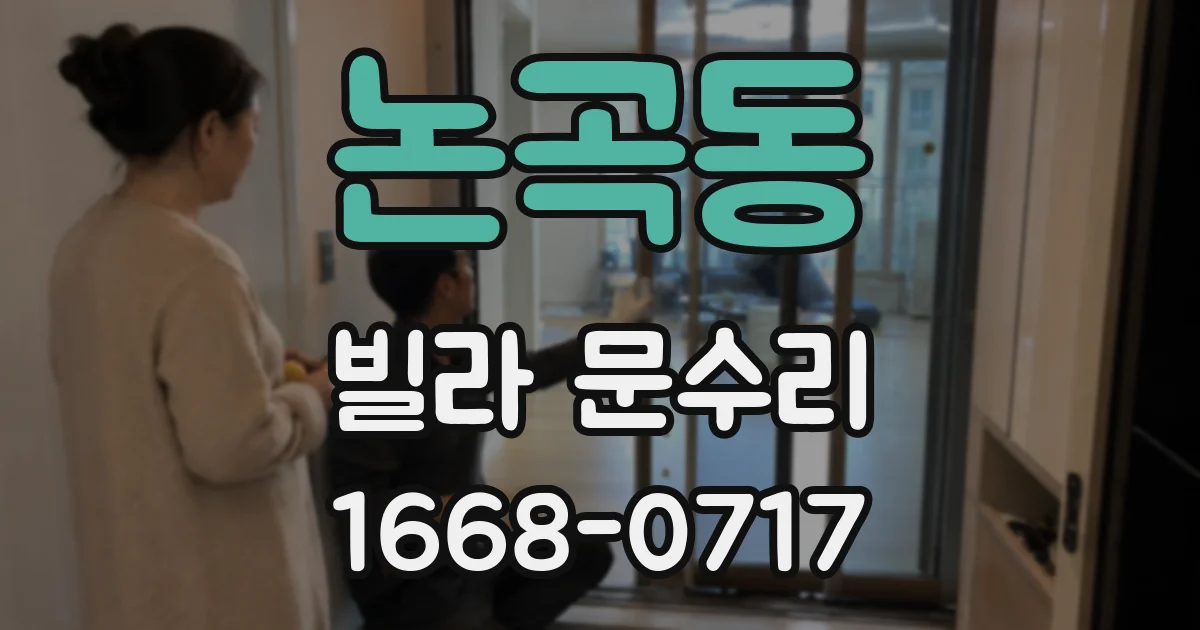 논곡동 빌라 문수리