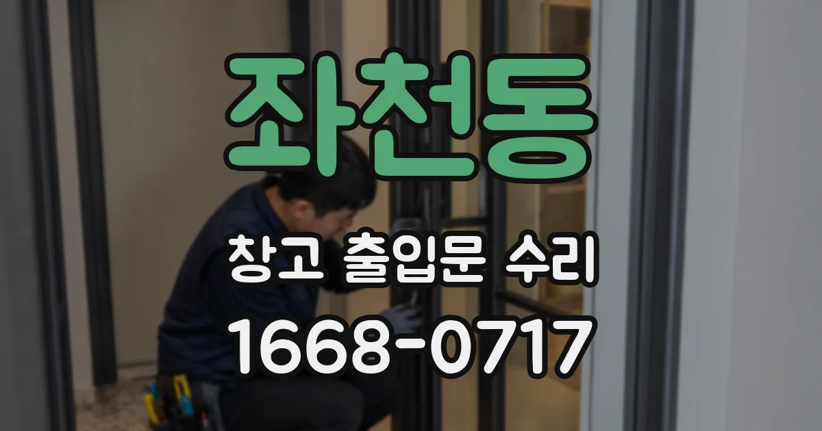 좌천동 창고 출입문 수리
