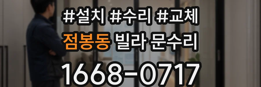 점봉동 빌라 문수리