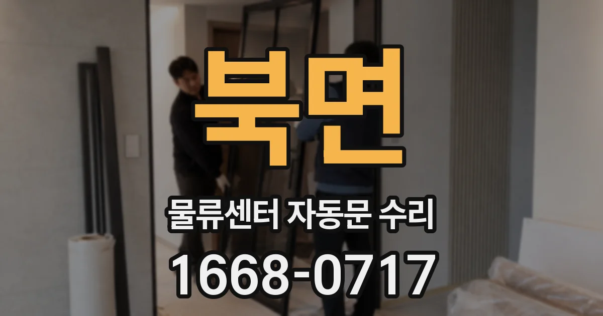 북면 물류센터 자동문 수리