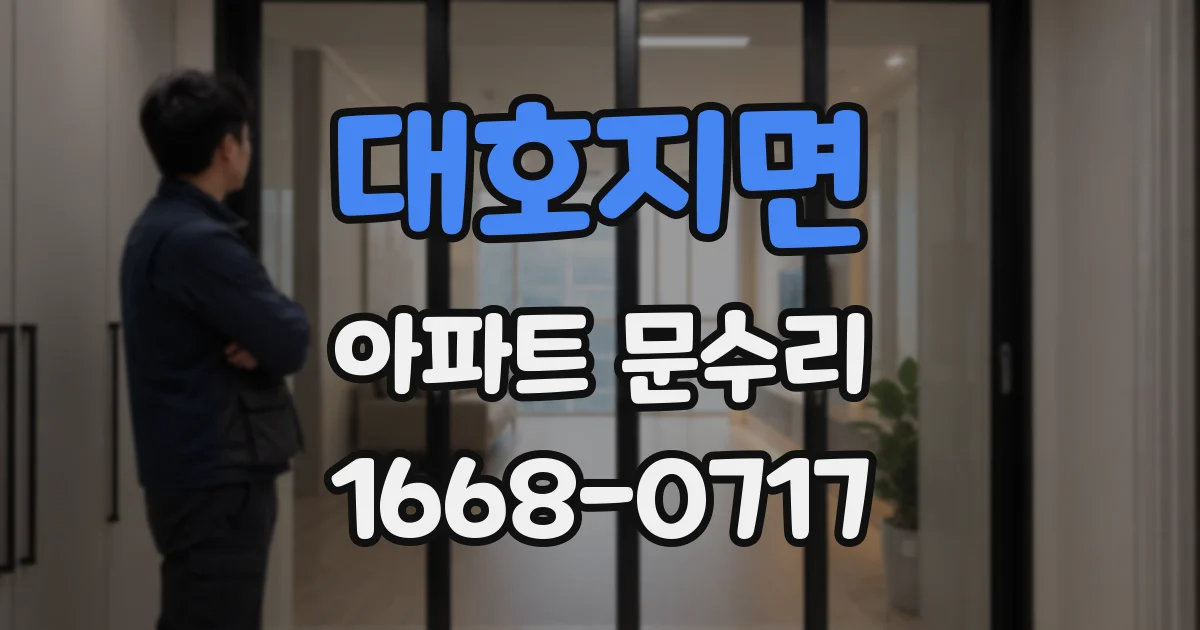 대호지면 아파트 문수리