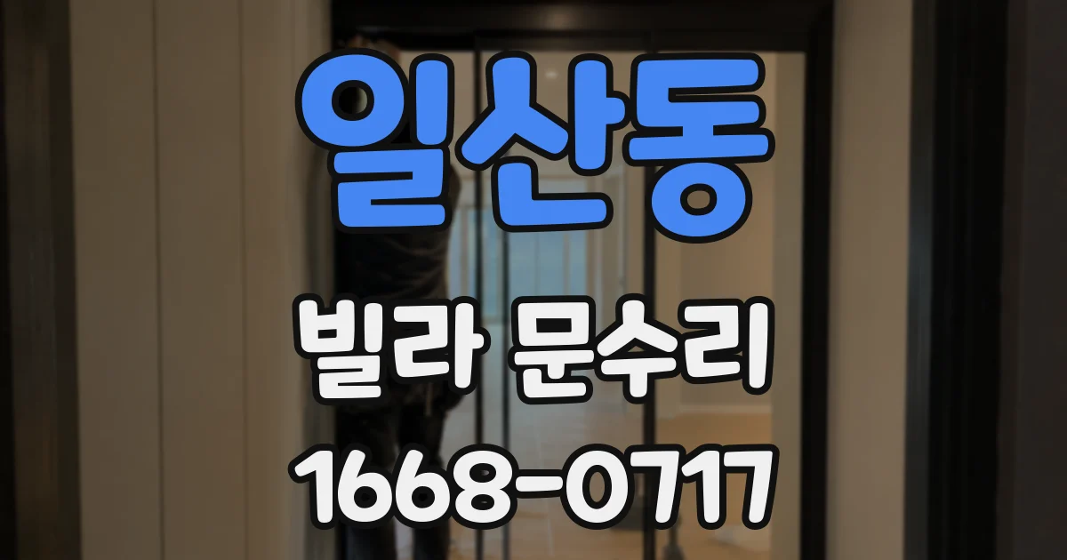 일산동 빌라 문수리