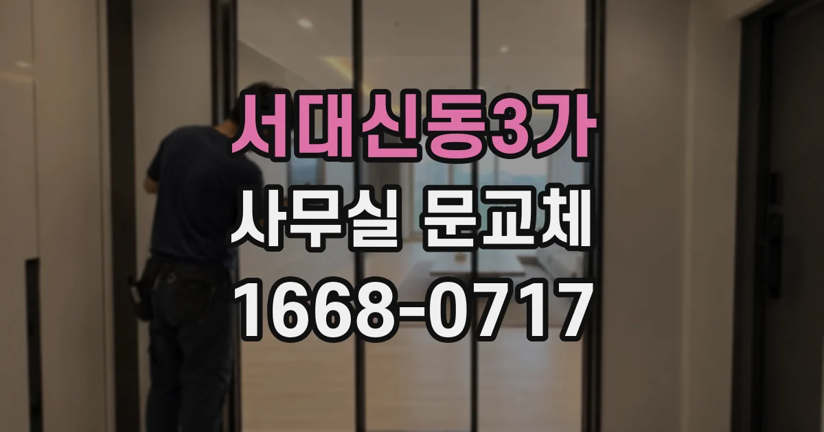 서대신동3가 사무실 문교체
