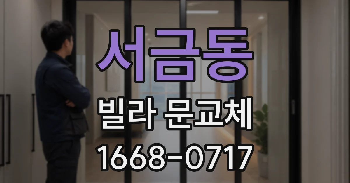 서금동 빌라 문교체