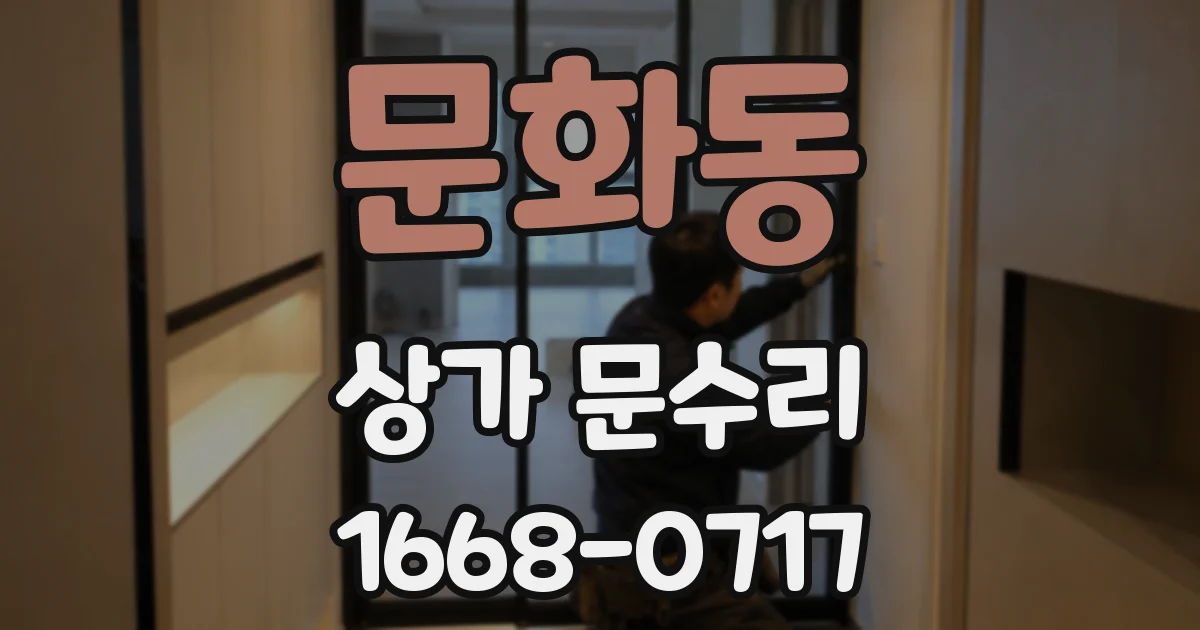 문화동 상가 문수리