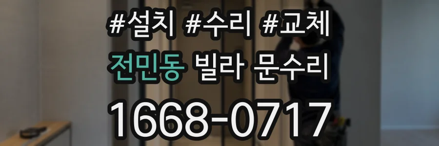 전민동 빌라 문수리