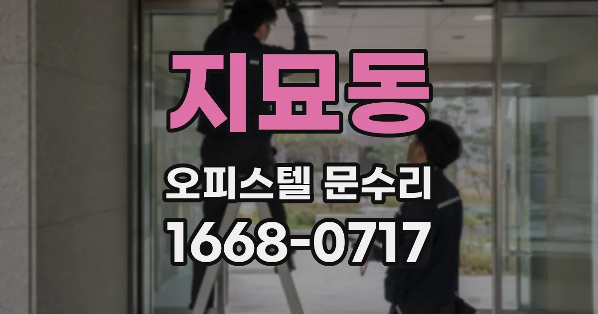 지묘동 오피스텔 문수리