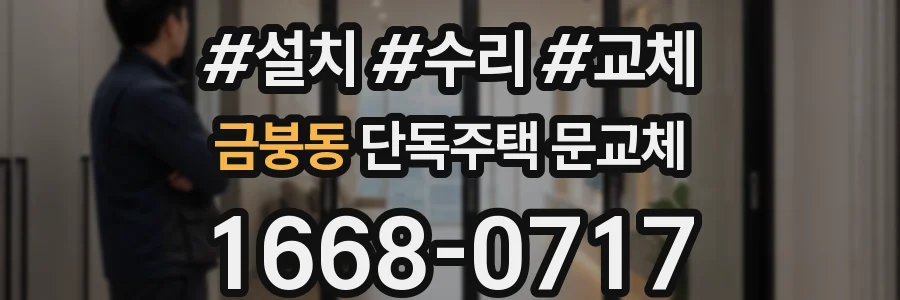 금붕동 단독주택 문교체