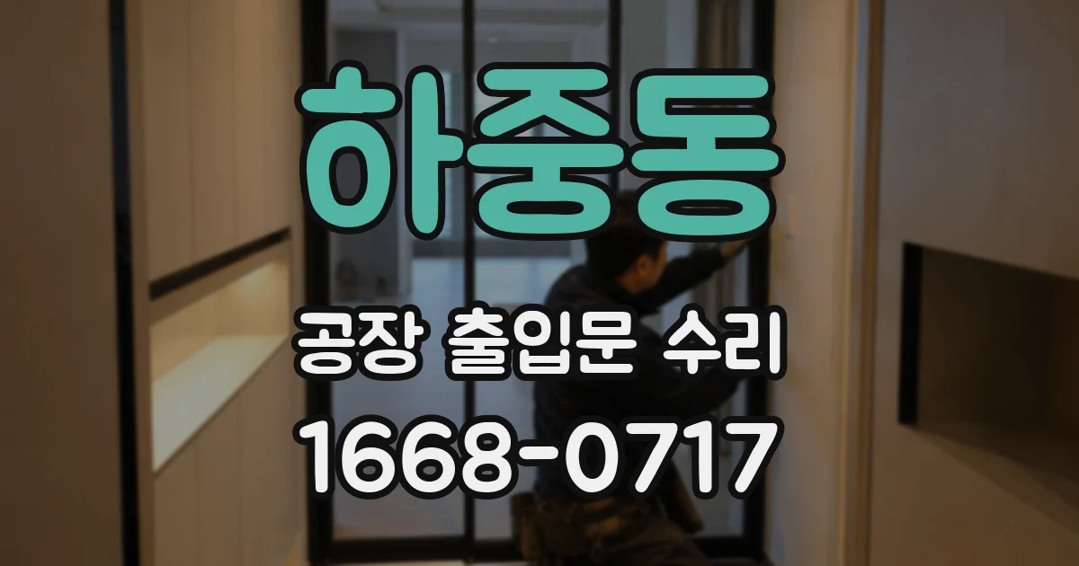 하중동 공장 출입문 수리