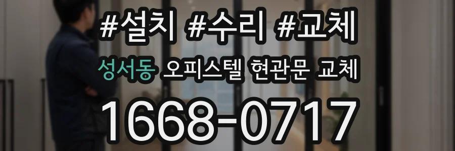 성서동 오피스텔 현관문 교체