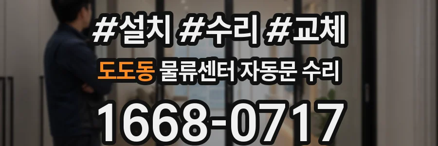 도도동 물류센터 자동문 수리