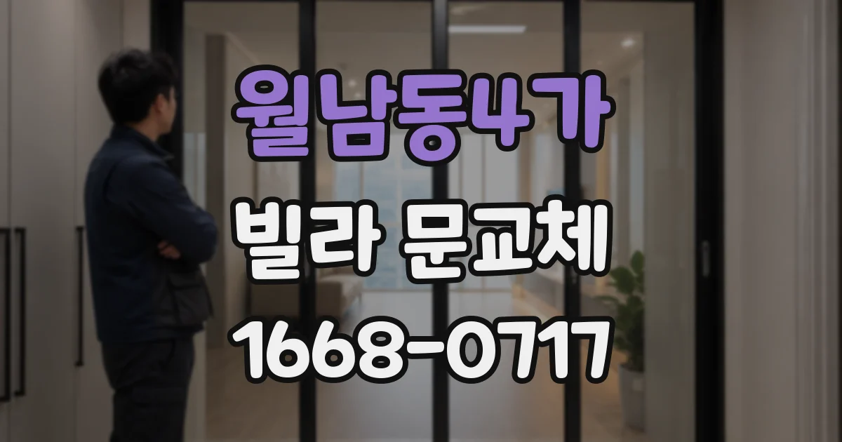 월남동4가 빌라 문교체