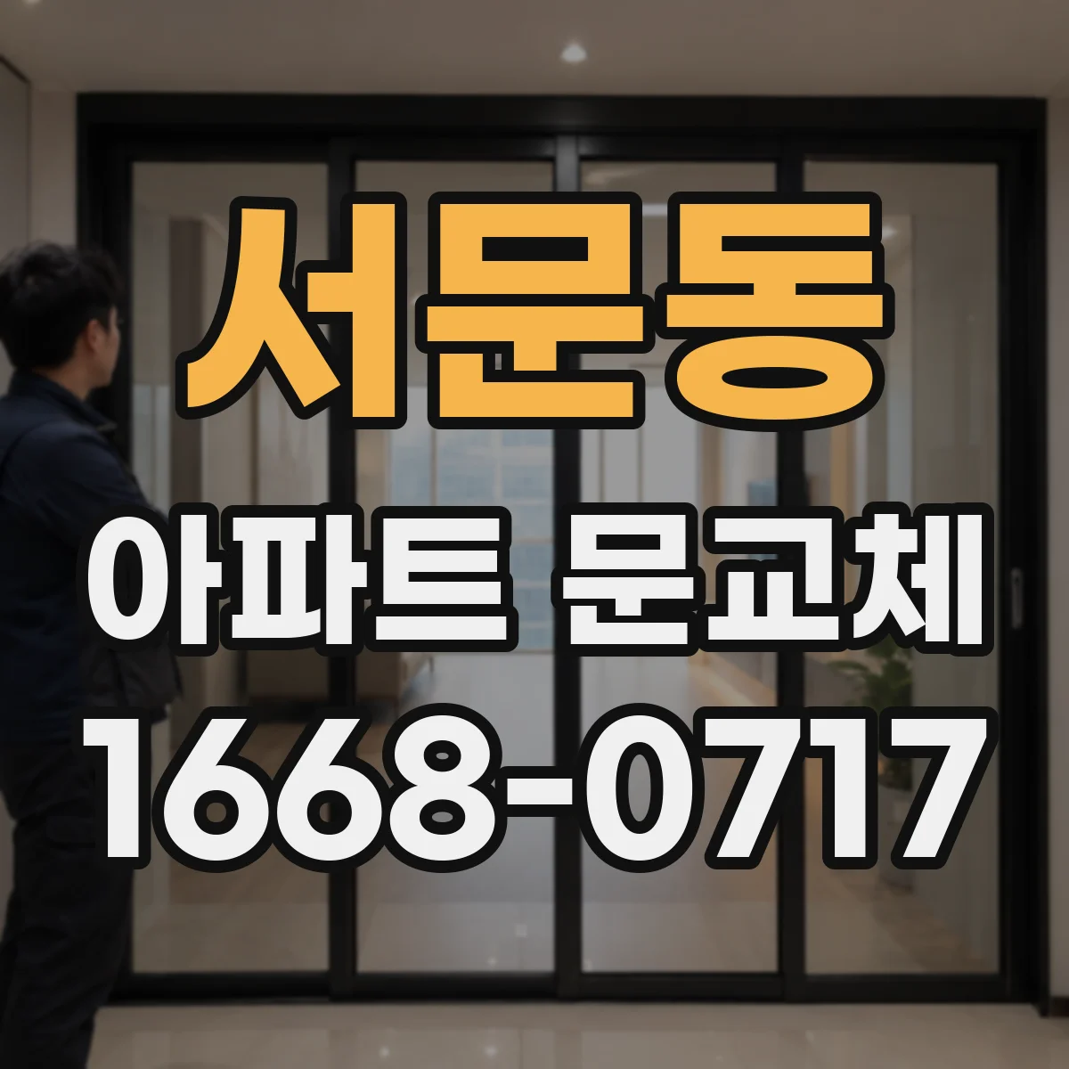 서문동 아파트 문교체