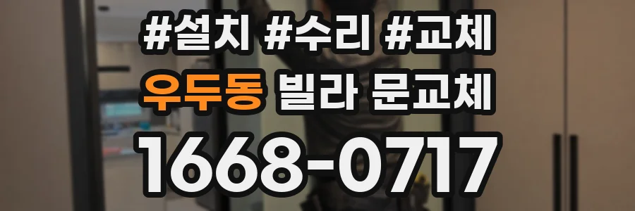 우두동 빌라 문교체