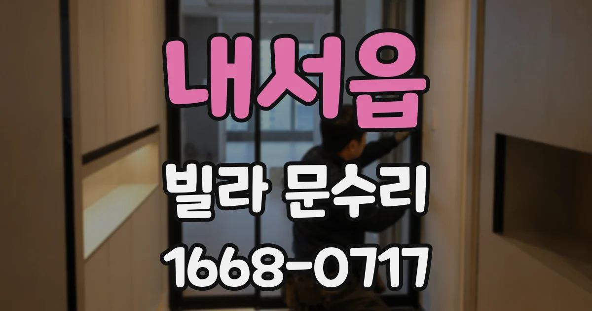 내서읍 빌라 문수리