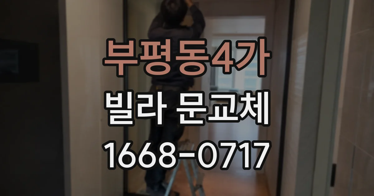 부평동4가 빌라 문교체