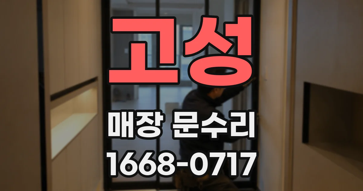 고성 매장 문수리