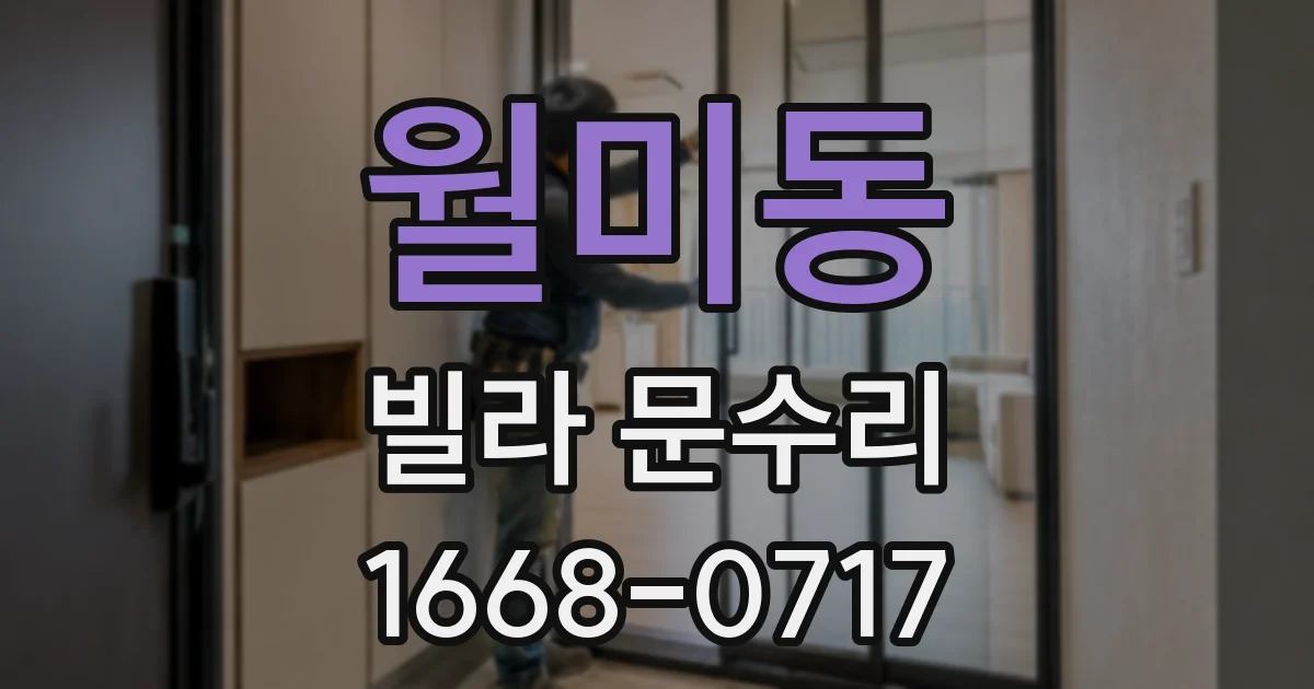 월미동 빌라 문수리