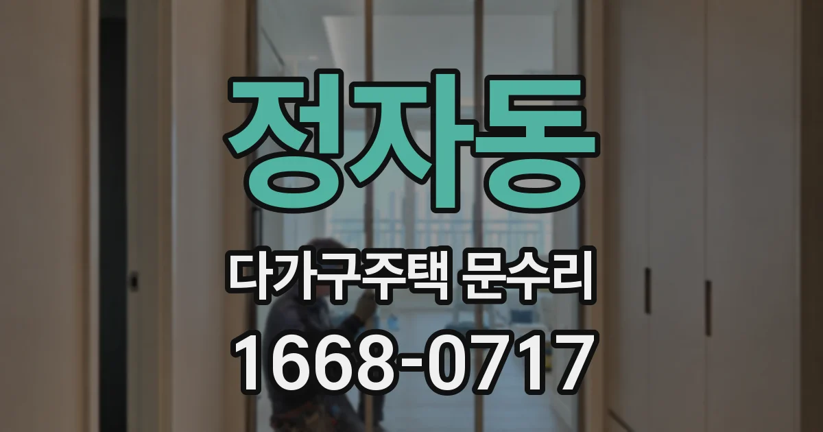 정자동 다가구주택 문수리