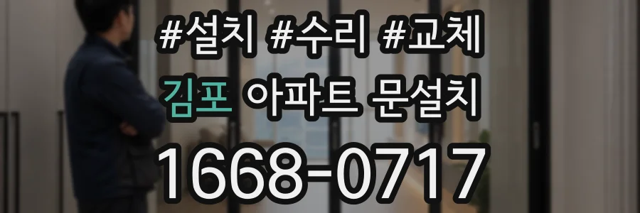 김포 아파트 문설치