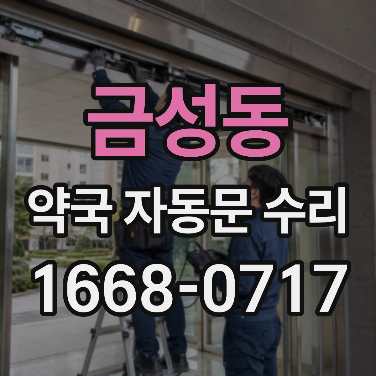금성동 약국 자동문 수리