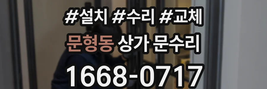 문형동 상가 문수리