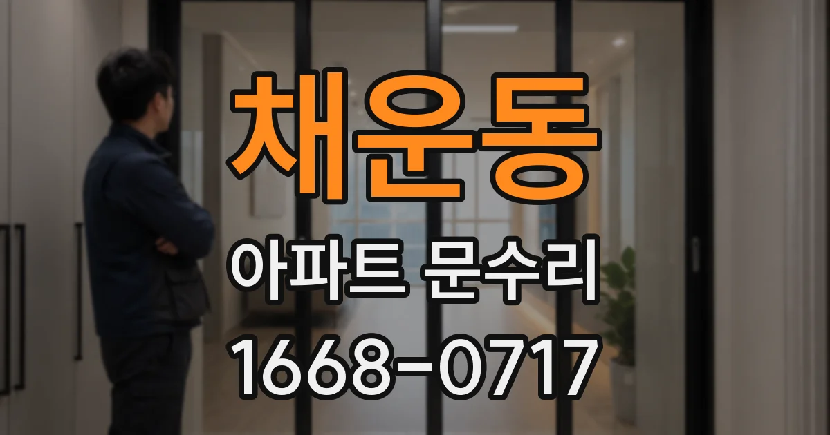 채운동 아파트 문수리