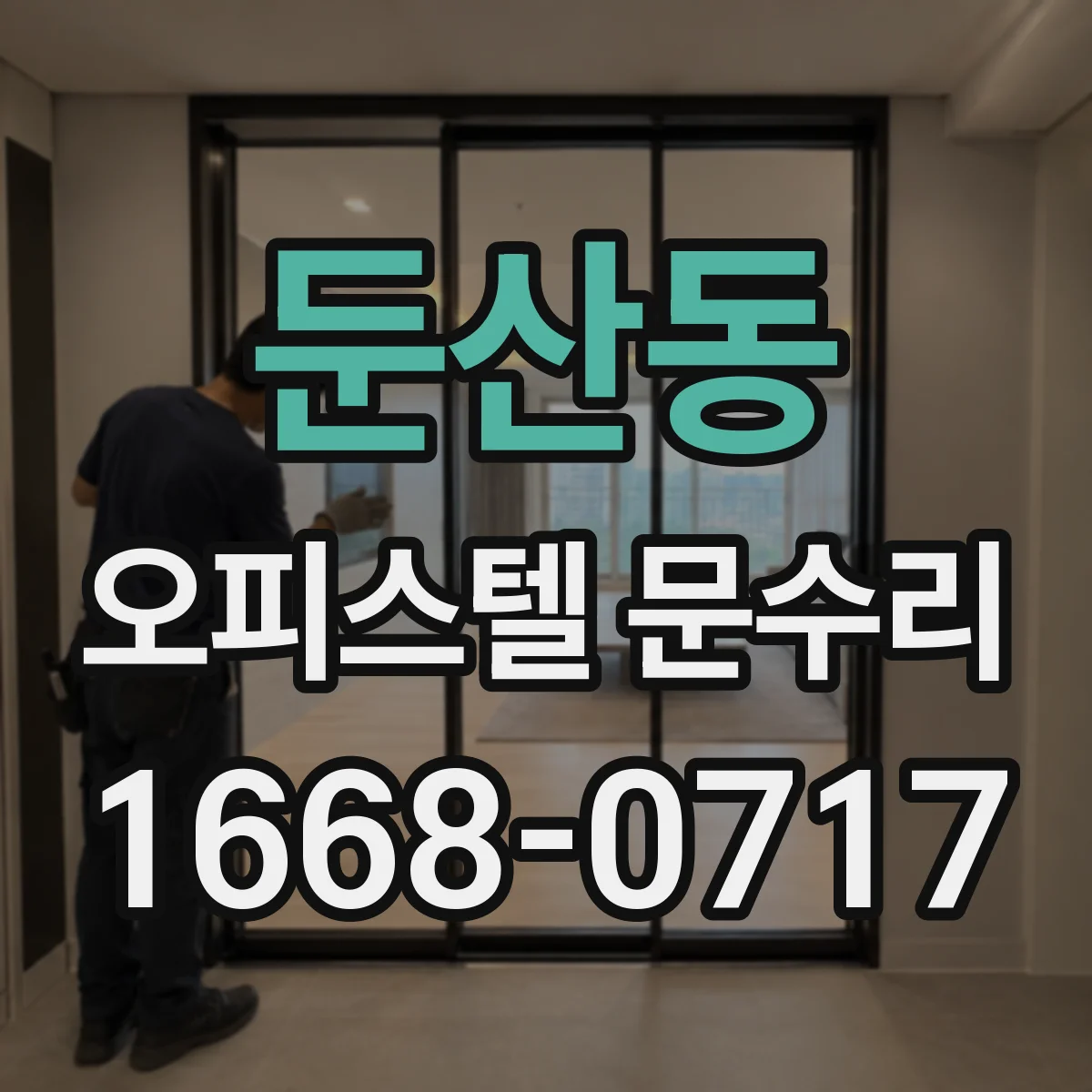 둔산동 오피스텔 문수리