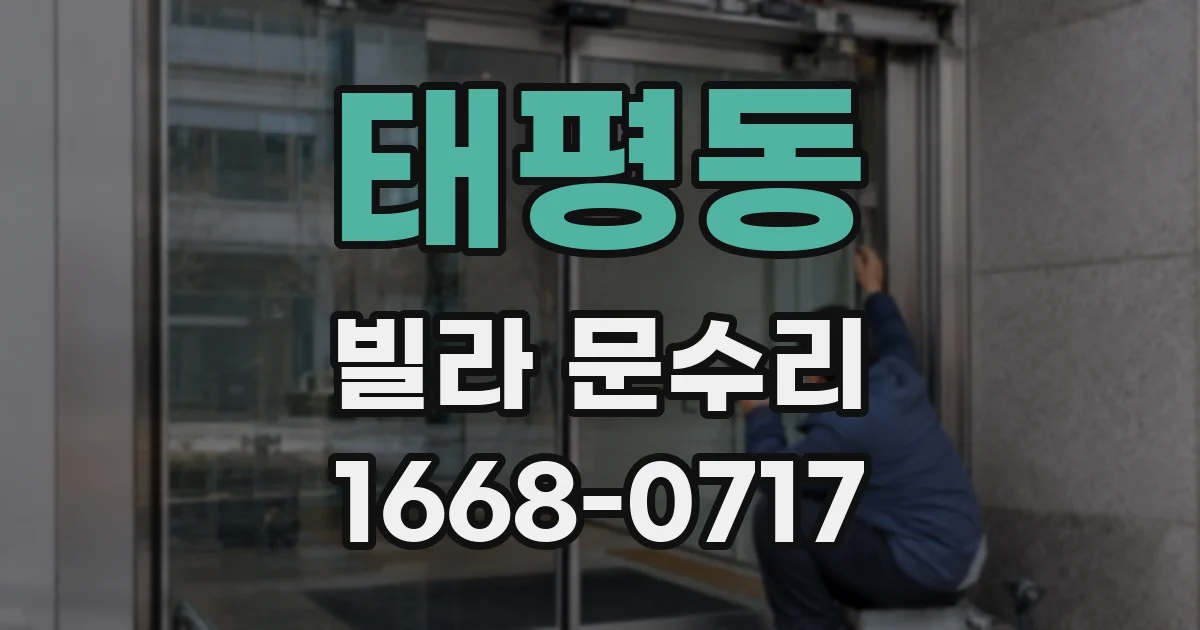 태평동 빌라 문수리