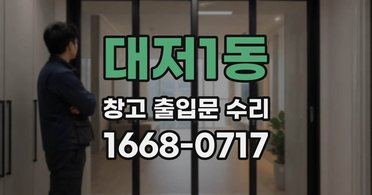 대저1동 창고 출입문 수리