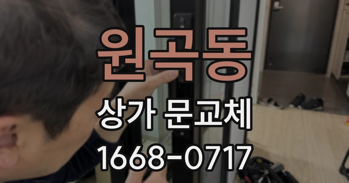 원곡동 상가 문교체