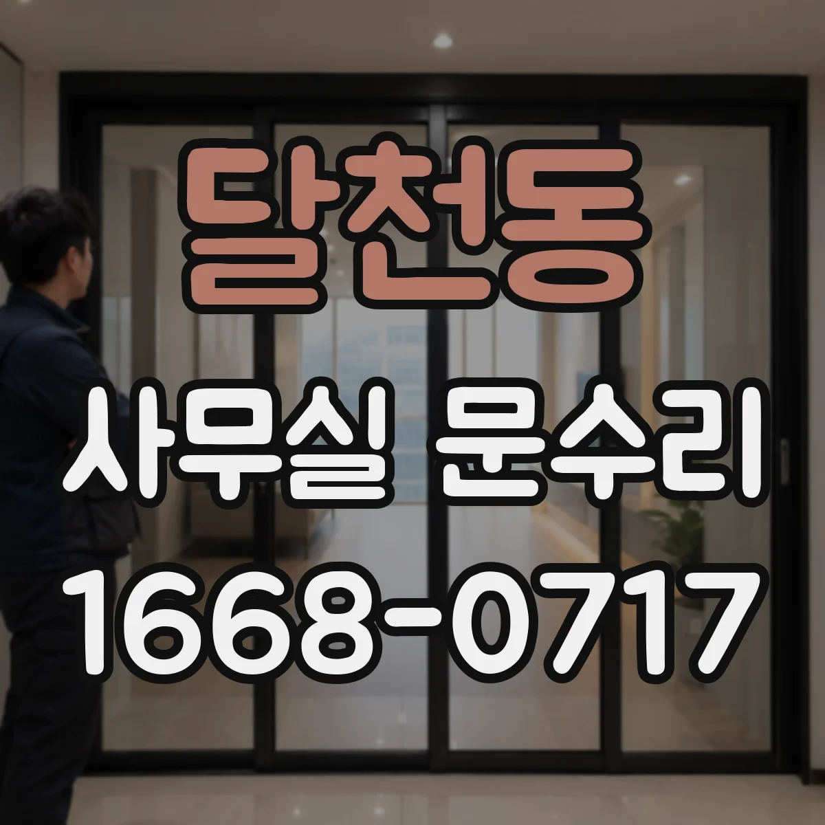 달천동 사무실 문수리