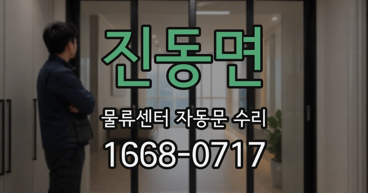 진동면 물류센터 자동문 수리