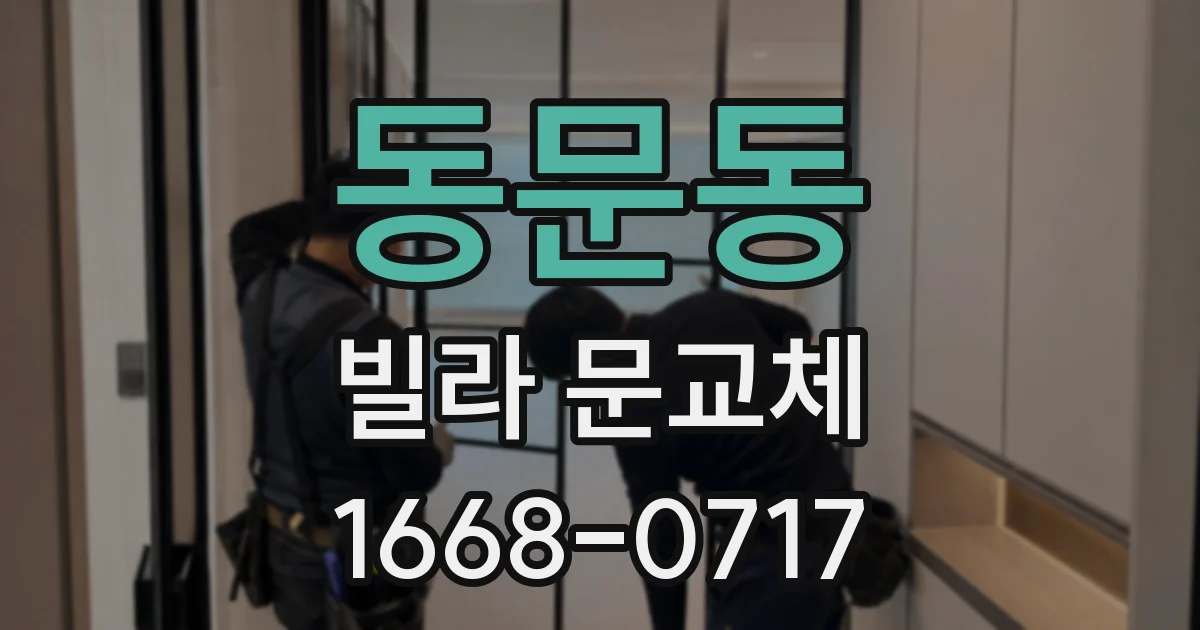 동문동 빌라 문교체